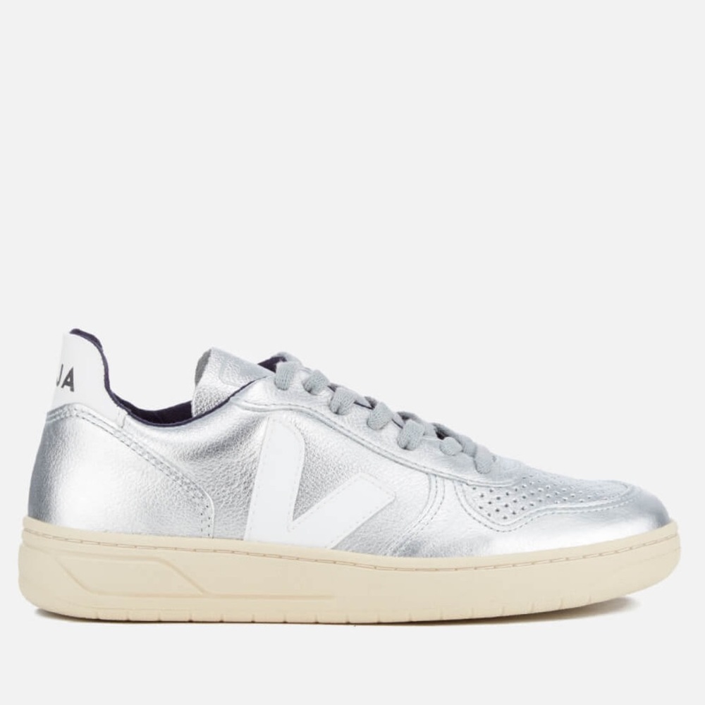 Veja Silver and White Women's Sneakers